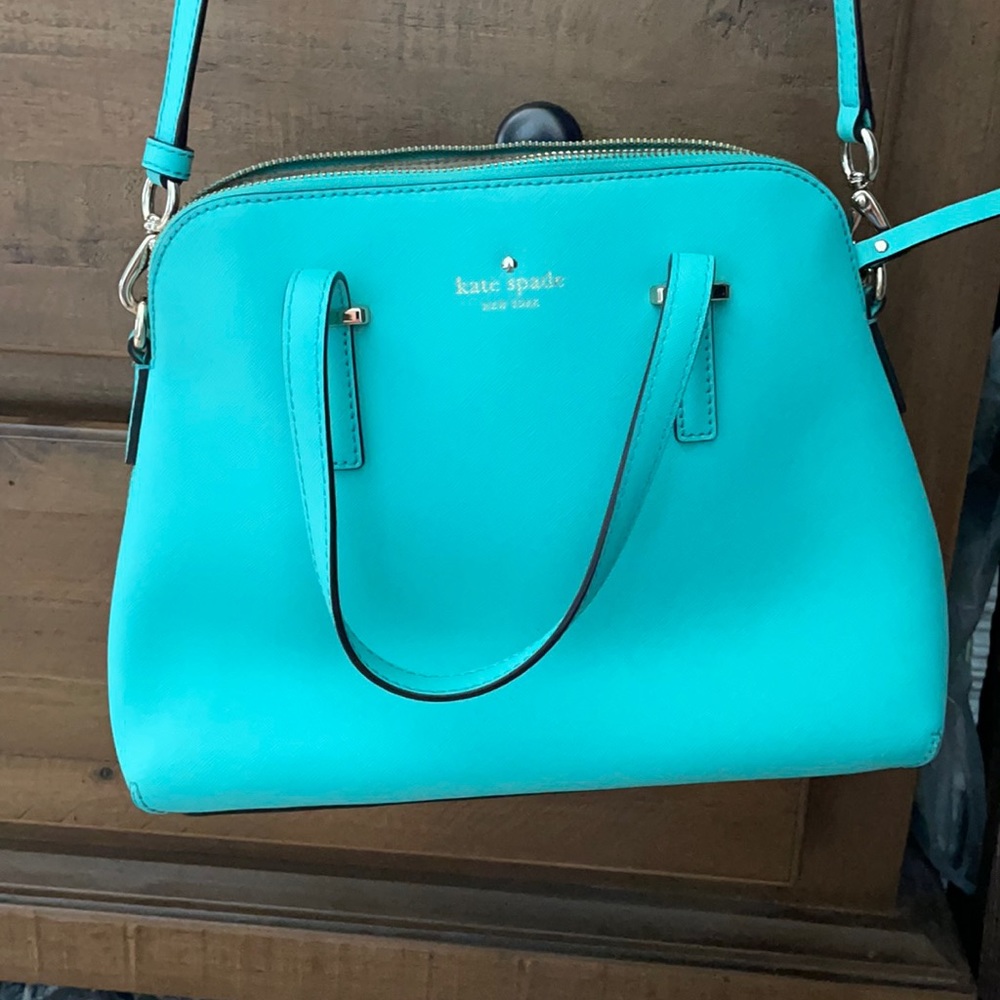 Turquoise Kate Spade pocketbook